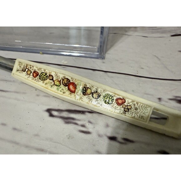 Vtg EKCO Kitchamajig Slotted Spoon MCM Handle 12” Stainless Steel - Picture 2 of 9